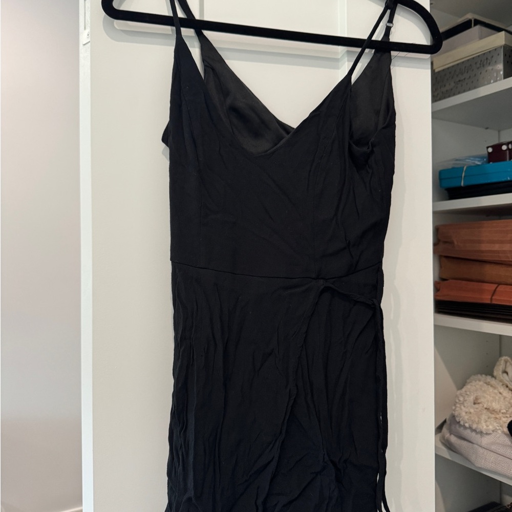 Elegant Black Wrap romper